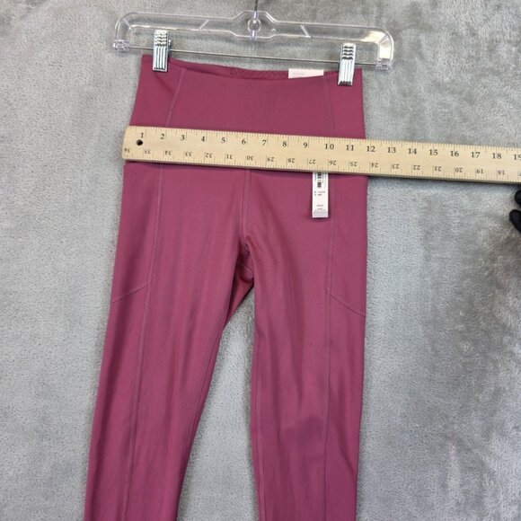 Victoria's Secret Sport Leggings Womens XS Short Mauve Essential 7/8 Pockets - Picture 6 of 13